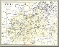 Map of Surrey 1890