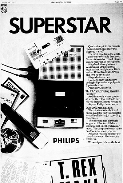 Philips Compact Cassette Recorder 1971/72