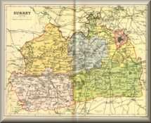 Map of Surrey 1895