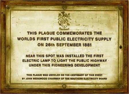 Plaque at the Pepperpot