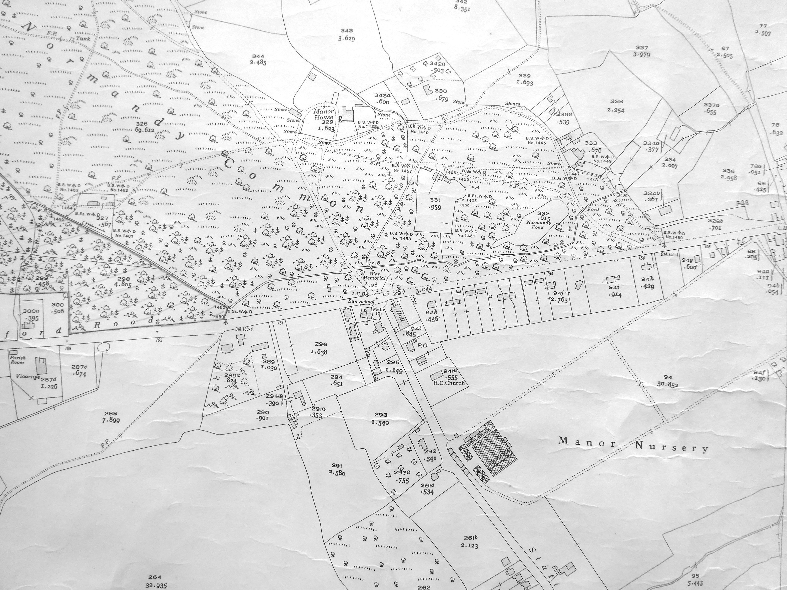 Map of Normandy 1934