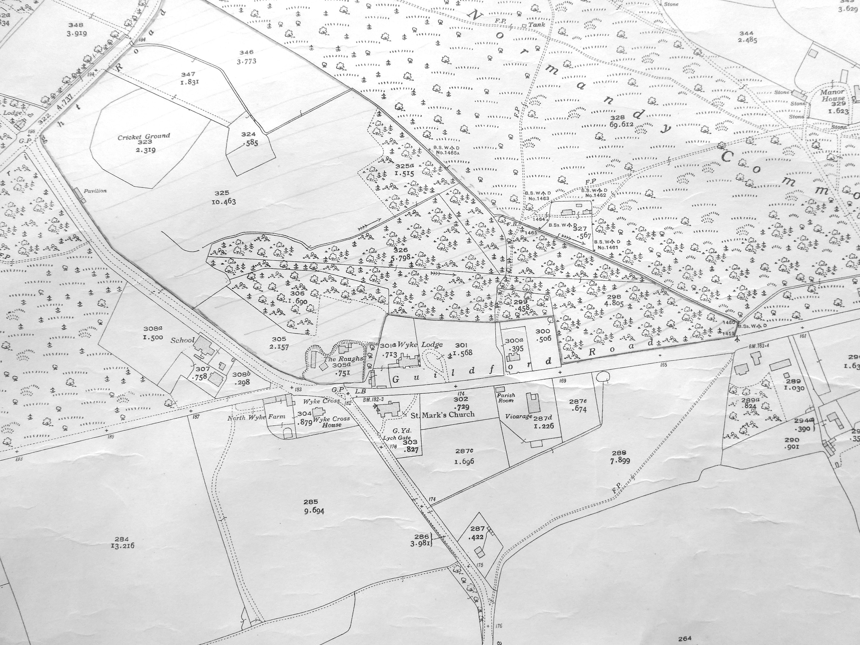 Map of Normandy 1934