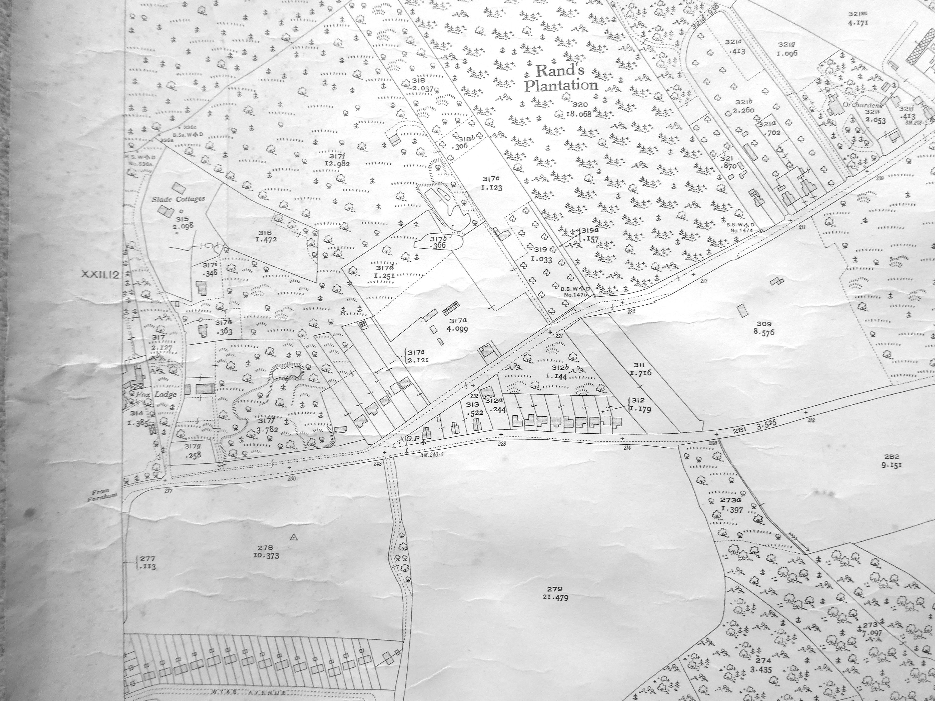 Map of Normandy 1934