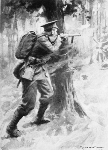 Image unavailable: [To face p. 50.


“FROM BEHIND TREES WE KEPT UP A DESTRUCTIVE FIRE ON THE ENEMY.” (p.
45).