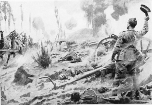 Image unavailable: [Frontispiece.


L BATTERY’S HEROIC STAND.

“Another battery of horse-gunners was dashing to the rescue” (p. 130).