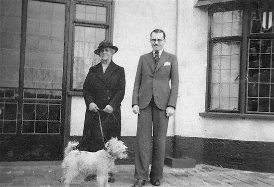 Mrs Genevieve Harris and her son Douglas