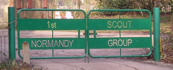 Gates at 1st Normandy Scout Group