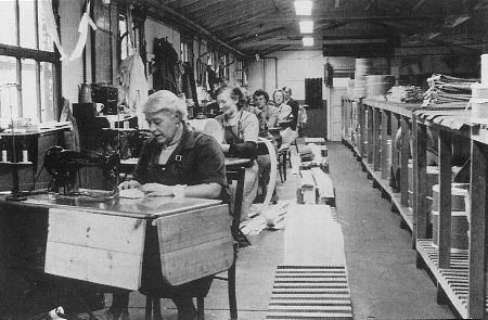 Machinists making filters at Vokes